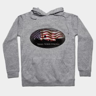 small town strong oval 2 Hoodie